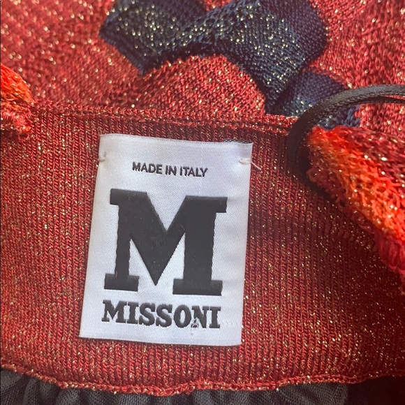 MISSONI Chevron Lurex Shimmer Zig Zag Knit Low-Back Dress - Picture 8 of 8